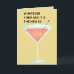 Carte Les 30 nouveaux | Funny Birthday Card<br><div class="desc">Les 30 nouveaux | Funny Birthday Greeting Card Sarcastique anniversaire carte "quel que soit votre âge,  vous êtes le nouveau 30" en caractères vintages de machine à écrire. Customisez le message intérieur vous encourage — joyeux anniversaire."</div>