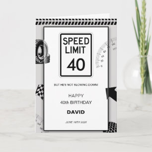 Carte Les 40 ans de Speed Limit Man