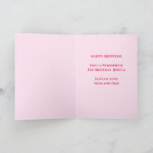 Carte Les 5 ans de la fille de la fée rose (Intérieur)