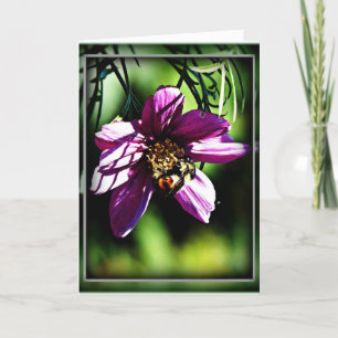 Carte Les abeilles et les fleurs ont besoin les unes des