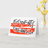 Carte Les Accidents Se Produiront - Se Bien (Fleur jaune)