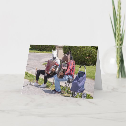 Carte Les Accordionistes Sont Différents Accordéon Drôle (Devant)