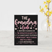 Carte Les Accrocs De Code Grandma Sont Des Citations Obl (Fleur jaune)