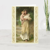 Carte Les agneaux de William Bouguereau (Devant)