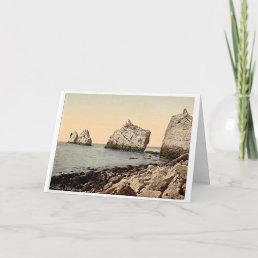 Carte Les Aiguilles, I, Île de Wight, Angleterre magnifi (Devant)