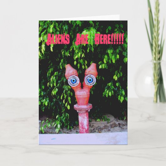 Carte Les Aliens sont ici (Devant)