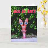 Carte Les Aliens sont ici (Fleur jaune)