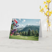 Carte Les Alpes suisses au printemps (Fleur jaune)