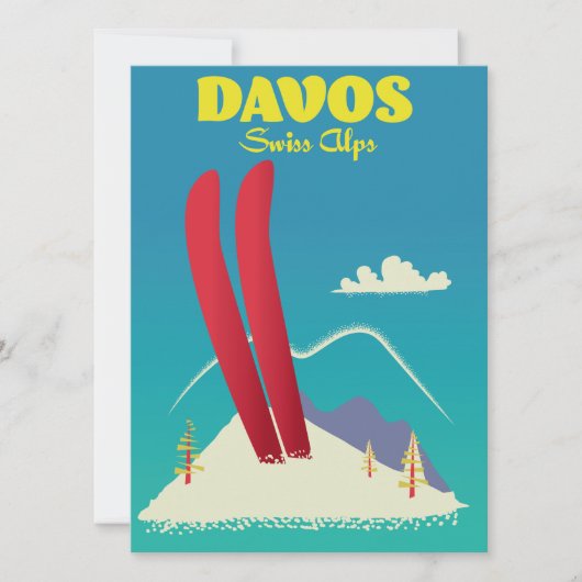 Carte Les Alpes suisses de Davos (Devant)