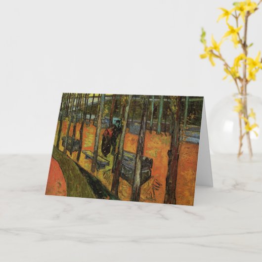 Carte Les Alyscamps (cimetière) par Vincent van Gogh (Fleur jaune)