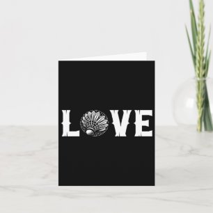 Carte Les amateurs de badminton aiment la navette Love