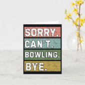 Carte Les amateurs de bowling (Fleur jaune)