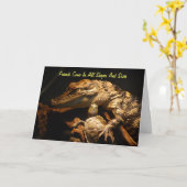 Carte "Les Amis Arrivent Dans Toutes Les Formes Et (Fleur jaune)