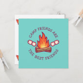 Carte Les amis du camp sont les meilleurs amis (Devant/Arrière en situation)