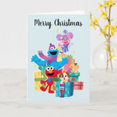 Carte Les amis et les cadeaux de Sesame Street (Fleur jaune)