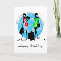 Les amis girly de mode d'anniversaire de filles
