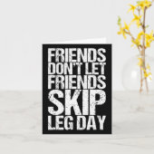 Carte Les amis ne laissent pas les amis sauter la journé (Fleur jaune)