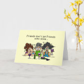 Carte Les amis ne laissent pas les amis se nourrir seuls (Fleur jaune)