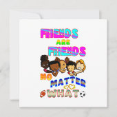 Carte Les Amis Sont Amis Peu Importe Ce Que (Devant)