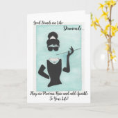 Carte Les amis sont comme les diamants (Fleur jaune)