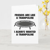 Carte Les Amis Sont Comme Un Trampoline (Fleur jaune)