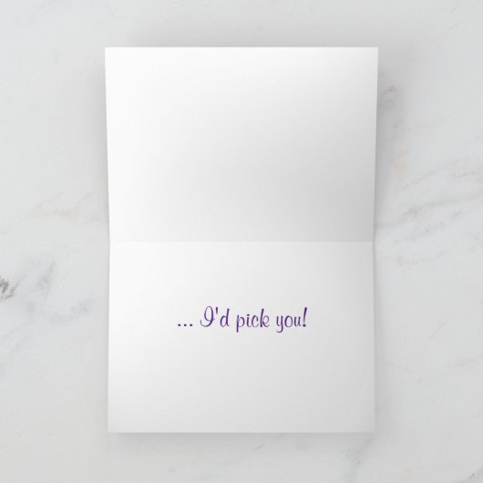 Carte Les amis sont des fleurs - vous ! (Intérieur)