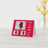 Carte Les amis sont gentils (Fleur jaune)