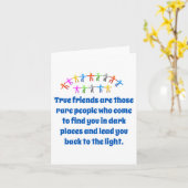 Carte Les Amis Véritables Sont Ces Personnes Rares - Ami (Fleur jaune)