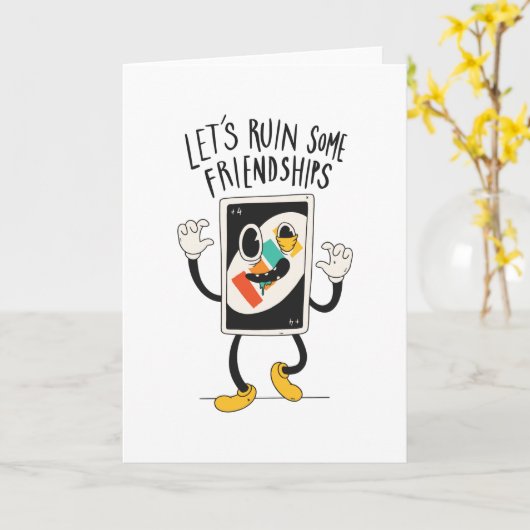 Carte Les amitiés ruines (Fleur jaune)