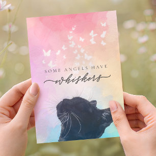 Carte Les anges arc-en-ciel ont des moustaches Sympathie