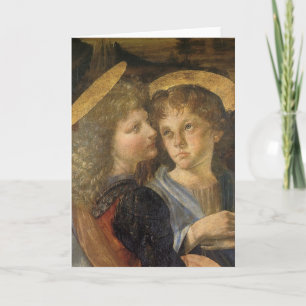 Carte Les Anges du Baptême du Christ de Léonard de Vinci