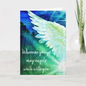 Carte Les Anges Marchent Avec Toi Ange Gardien Note Aile (Devant)