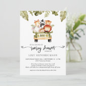 Carte Les animaux de Safari mignons | Baby shower Drive- (Debout devant)