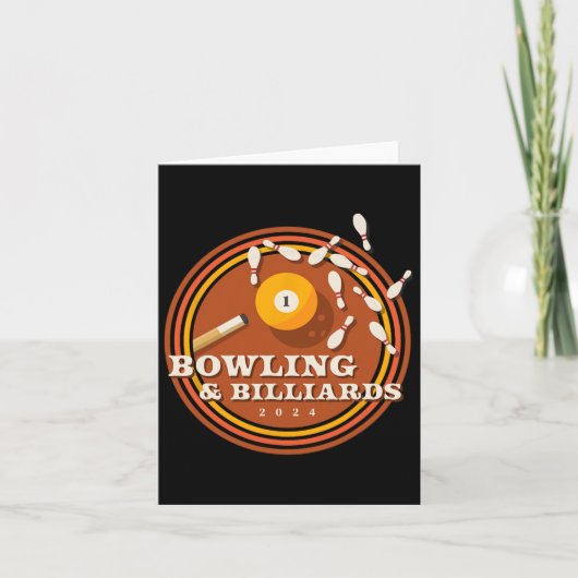 Carte les années 70 Bowling Et Billard (Devant)