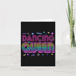 Carte Les années 70 de danse Queen Shirt Vintage Danser