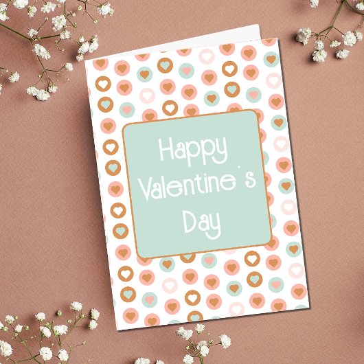 Carte Les années 70 hippy de la Saint Valentin