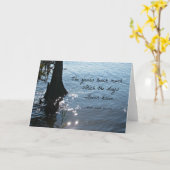 Carte Les années enseignent à beaucoup ce que les jours (Fleur jaune)