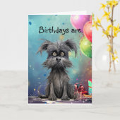 Carte Les anniversaires ne sont pas pour vous, ça va (Fleur jaune)