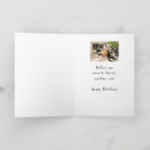 Carte Les anniversaires sont comme le Humour des animaux (Intérieur)