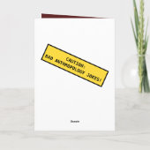 Carte Les Anthropologues Rouges Drôle N'Importe Quoi (Dos)