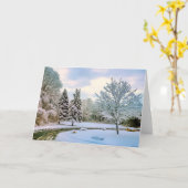 Carte Les arbres à neige (Fleur jaune)