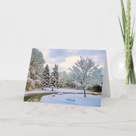 Carte Les arbres à neige (Devant)
