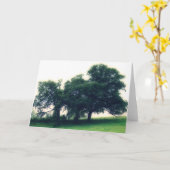 Carte Les arbres dans un pâturage (Fleur jaune)