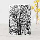 Carte Les arbres d'hiver (Fleur jaune)