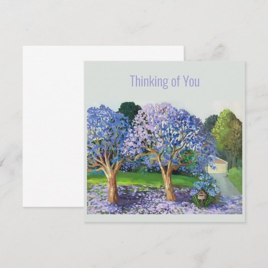 Carte Les arbres Jacaranda (Devant / Derrière)