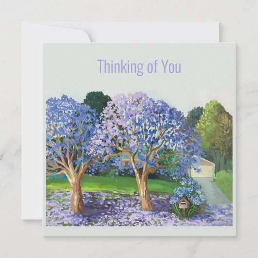 Carte Les arbres Jacaranda (Devant)