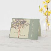 Carte "Les arbres vous embrassent à l'ombre" Citation d' (Fleur jaune)