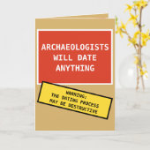 Carte Les archéologues drôles dateront n'importe quoi (Fleur jaune)