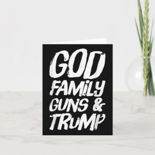 Carte Les armes de la famille Dieu & ; Trump remporte