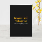 Carte Les Avocats Ont Trop De Sentiments - Procureur (Fleur jaune)